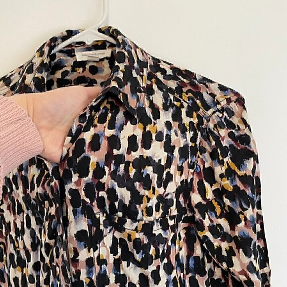 BEACHLUNCHLOUNGE BEACH LUNCH LOUNGE Alana Button Down Multi Abstract Long Sleeve - Picture 7 of 13